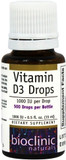 Bioclinic Naturals, Vitamin D3 Drops 1000 Iu 0.5 Fl Oz