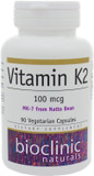 Vitamin K2 100Mcg 90 Capsules - 3 Pack - Bioclinic Naturals