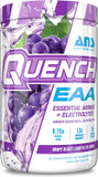 Quench Eaa Aminos + Electrolytes - Complete Blend Of 9 Eaas - 10G Total Amino Acids - Vitamins, Antioxidants, Electrolytes - Zero Sugar, Carbs, Calories (Lemon Iced Tea)