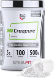 Steelfit Creapure Creatine Monohydrate Gummies For Men & Women, Juicy Watermelon - Gym Workout Nutritional Supplements For Muscle Gain, Brain Health & Strength Building Dietary Supplement, 120 Gummies Steelfit Creapure Creatine Monohydrate Gummies For Men & Women, Juicy Watermelon - Gym Workout Nutritional Supplements For Muscle Gain, Brain Health & Strength Building Dietary Supplement, 120 Gummies