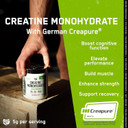 Steelfit Creapure Creatine Monohydrate Gummies For Men & Women, Juicy Watermelon - Gym Workout Nutritional Supplements For Muscle Gain, Brain Health & Strength Building Dietary Supplement, 120 Gummies Steelfit Creapure Creatine Monohydrate Gummies For Men & Women, Juicy Watermelon - Gym Workout Nutritional Supplements For Muscle Gain, Brain Health & Strength Building Dietary Supplement, 120 Gummies