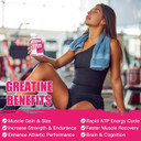 Creatine Monohydrate Gummies 5000Mg For Men & Women, Chewables Creatine Monohydrate For Muscle Strength, Muscle Builder, Energy Boost, Pre-Workout Supplement-90 Peach Gummies