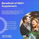 Nadh+ Supplement 1000Mg, Nmn Alternative Nadh+ Resveratrol Supplement Energy Booster For Women And Men, Support Dna Repair & Health Aging, 240 Capsules