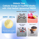 Nmnh With Resveratrol Supplement  150 Capsules  Supports Nad+ Production, Cellular Energy & Healthy Aging  Made In The Usa