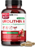 Urolithin A Supplement With Resveratrol Coenzyme Q10 150 Capsules  Supports Mitochondrial Health, Cellular Energy & Healthy Aging  Made In The Usa