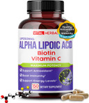 Vital Herbal Liposomal Alpha Lipoic Acid With Biotin, Vitamin C- Maximum Potency - Supports Immunity, Energy Levels- Made In The Usa