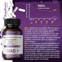 Nad+ Supplement For Women - Liposomal Nad Supplement Nicotinamide Riboside With Resveratrol & Quercetin | Nad Plus Boosting Cellular Energy/Anti-Aging Support | 100 Vegan Capsules