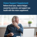  Advanced Vision Formula Supplement, Healthy Vision, Eye Function Support, Eye Vitamins, Lutein, Zeaxanthin, Vitamin A, C, Zinc, Gluten Free, Dairy Free, Vegan (60 Tablets)