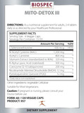 Mito-Detox Iii  N-Acetyl Cysteine (Nac), Acetyl L-Carnitine, Alpha Lipoic Acid (Ala), Co-Q-10