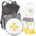 Medela Breast Pump | Swing Maxi Double Electric | Portable Breast Pump | Usb-C Rechargeable | Bluetooth | Closed System | With Carry Bag