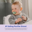 Mam Perfect Baby Pacifier, Patented Nipple, Developed With Pediatric Dentists & Orthodontists, 2 Pack, 0-3 Months, Boy