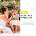 Raw Elements Baby & Kids Spf 30 Organic Sunscreen Tin, Non-Nano Zinc Oxide, Reef-Safe, Cruelty-Free, Gluten & Nut Free, Travel Sunblock 3.0 Oz