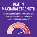 Desitin Maximum Strength Baby Diaper Rash Cream, 40% Zinc Oxide For Treatment, Relief & Prevention, Hypoallergenic, Phthalate- & Paraben-Free Paste, Protects Skin For 12 Hours, 4.8 Oz