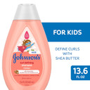 Johnson'S Kids Curl Defining Leave-In Conditioner + Shea Butter, Tear-Free, Paraben-, Sulfate- & Dye-Free, Hypoallergenic & Gentle For Toddlers' Haircare, Bath Essentials, 6.8 Fl. Oz