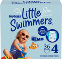 Huggies Little Swimmers Disposable Swim Diapers, Size 5-6 (32+ Lbs), 17 Ct