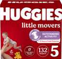 Huggies Size 8 Diapers, Little Movers Baby Diapers, Size 8 (46+ Lbs), 34 Count