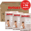 Huggies Size 4 Diapers, Skin Essentials Baby Diapers, Size 4 (22-37 Lbs), 52 Count