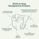 Naty Bioembrace Baby Diapers Size 4 (1540 Lbs) | 100% Biobased On Skin | Plant-Based Softness | Dermatologically Tested, Super Absorbent | 88 Count