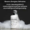 Marlowe. No. 103 Body Wash 15 Oz Pump, Santal, Energizing & Refreshing Shower Gel, Willow Bark & Green Tea Extracts, Cleanses, Moisturizes, Smooths & Nourishes, Warm Amber, Spice & Citron Scent