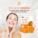 Persimmon Soap Bar For Body Odor Control  Purifying Deodorizing Body Wash With Goat Milk For Eliminating Body Odor  Great For Skin Brightening, Natural Deodorant Soap For Men & Women