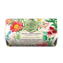 Michel Design Works Large Bath Soap Bar, Poppies And Posies