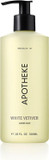 Apotheke Liquid Hand Soap, White Vetiver (10 Fl Oz) - Hydrating Hand Wash With Natural Coconut & Aloe Vera