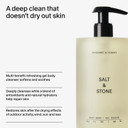 Salt & Stone Antioxidant-Rich Body Wash - Santal & Vetiver | Cleanse, Nourish & Soften Skin With Niacinamide & Hyaluronic Acid | Free From Parabens, Sulfates & Phthalates (15.2 Fl Oz)