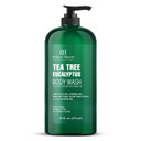 Botanic Hearth Eucalyptus & Tea Tree Body Wash | 16 Fl Oz | Helps Soothe Skin, Refreshing And Invigorating, Cleansing Shower Gel For Men And Women | Sulfate Free, Paraben Free