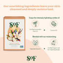 Sof Triple Milled Bar Soap - With Coconut Oil & Organic Shea Butter- Vegan & Non Gmo- Free From Phthalates, Sulfates & Parabens- Sweet Almond - 6 Oz Bar 6 Bars