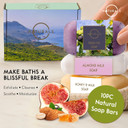 O Naturals 100% Natural Bar Soap - Gift Set - Organic Ingredients & Essential Oils - Spa Gifts For Women & Men, Body Wash & Face Soap - 10Pc Natural Soap Gift Set