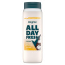Degree All Day Fresh Body Wash Fresh Coconut Deep Cleansing 20 Oz