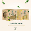 Olive Oil Marseille Soaps, 3 X 3.5 Oz - Enriched With Olive Oil And Natural Extracts - Mild And Gentle - Cruelty-Free - Paraben-Free - Natural Soap