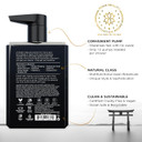 Blackwood For Men Pure Moisture Body Wash - Infused With Ginseng & Menthol - Natural Cleanser For Dry Or Sensitive Skin - Ideal For Workout Recovery - Sulfate Free, Dye Free & Vegan (17 Oz)