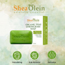 Shea Olein Natural Bar Soap - Organic Thai Lemongrass Soap Bar, Antibacterial & Anti Odor, With Tee Tree & Ginger Root - Refreshing Lemon Bar Soap For Balanced Skin Ph (5 Oz, 6 Bars)
