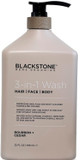 Blackstone 3-In-1 Wash For Men | Cleanse & Condition Hair, Body, & Face | All Skin & Hair Types | Coconut Oil & Vitamin B5 - Sandalwood (32 Ounces)