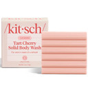 Kitsch Cleansing Tart Cherry Soap Bar With Refreshing Scent - Eco-Friendly Body Wash Women Love - Cherry Solid Bar Soap For Daily Use - Silicone, Sulfate And Paraben Free, Made In Usa - 4Oz