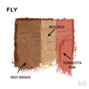 Urban Decay Stay Naked Threesome Palette, Fly - Bronzer, Highlighter & Blush Trio - Natural Satin Finish - Lasts Up To 14 Hoursfly