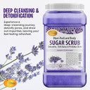 Spa Redi  Sugar Body Scrub, Lavender And Wildflower, 128 Oz Exfoliating, Moisturizing, Hydrating And Nourishing, Glow, Polish, Smooth And Fresh Skin - Body Exfoliator