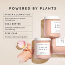 Herbivore Coco Rose Exfoliating Body Scrub + In-Shower Moisturizer With Coconut Oil, Shea Butter + Pink Clay For Softer, Smoother Skin | Vegan, Plant-Based, Cruelty-Free
