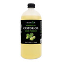 Greenive - 100% Pure Castor Oil Glass - Cold Pressed - Hexane Free - Exclusively On Amazon (16 Ounce)