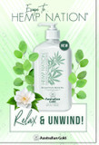 Australian Gold Hemp Nation White Peach & Hibiscus Bundle - Tan Extender Lotion (18 Fl Oz) And Agave & Lime Body Scrub (8 Fl Oz), Moisturizing Body Lotion And Body Exfoliating Scrub, Pure Hemp Oil