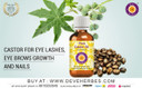 Dève Herbes Pure Castor Oil (Ricinus Communis) With Glass Dropper Cold Pressed 15Ml (0.50 Oz)