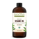 Banyan Botanicals Sesame Oil  Organic & Unrefined Ayurvedic Oil For Skin, Hair, Oil Pulling & More  Multiple Sizes  128Oz.  Non Gmo Sustainably Sourced Vegan