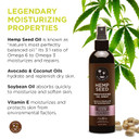 Hemp Seed Moisturizing Oil Spray - 8 Oz - Smooth, Moisturize & Protect Skin - With Vitamin E + Hemp Seed, Coconut & Avocado Oils - Vegan, Cruelty Free