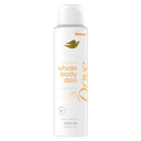 Dove Whole Body Deodorant Cooling Spray Peach & White Tea Aluminum Free 4Oz