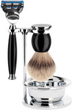 Mühle Sophist 4-Piece Silvertip Badger Brush 5-Blade Razor Luxury Shaving Set