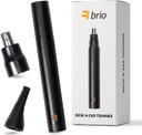 Brio Nose Hair Trimmer For Men & Women, Comfortable Eyebrow Trimmer With Sleek Design, Ear Hair Trimmer Equipped With A 2 - Edge Rotary & Linear Blade