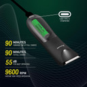 Asani Upkeeper Men'S Body Hair Trimmer - Rechargeable Grooming Tool With Ceramic Blade, Led Light, Waterproof Design, Electric Shaver For Wet/Dry Use, Ideal For Chest, Back, Groin Hair Care