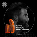 Red By Kiss Premium Wood Men Long Beard Comb, Easy Detangling And Styling, Durable Design For Gentle Beard Hair & Mustache Grooming Essential, No Snagging & Pulling, Maximize Conditioning