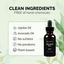 Golden Grooming Beard Oil For Men | Natural Growth Kit With Castor Oil, Jojoba Oil, And Olive Oil | Tames, Moisturizes & Styles | Warm Cedar Scent | 2Oz